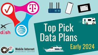 Best Data Plans for RV Mobile Internet  AT&T, Verizon, TMobile Cellular Hotspot & Starlink