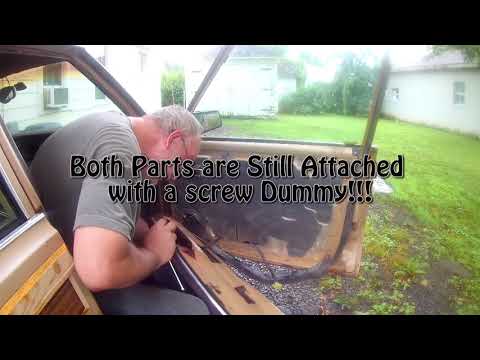 1984 Chrysler LeBaron Door Panel Removal and Power window gear change.