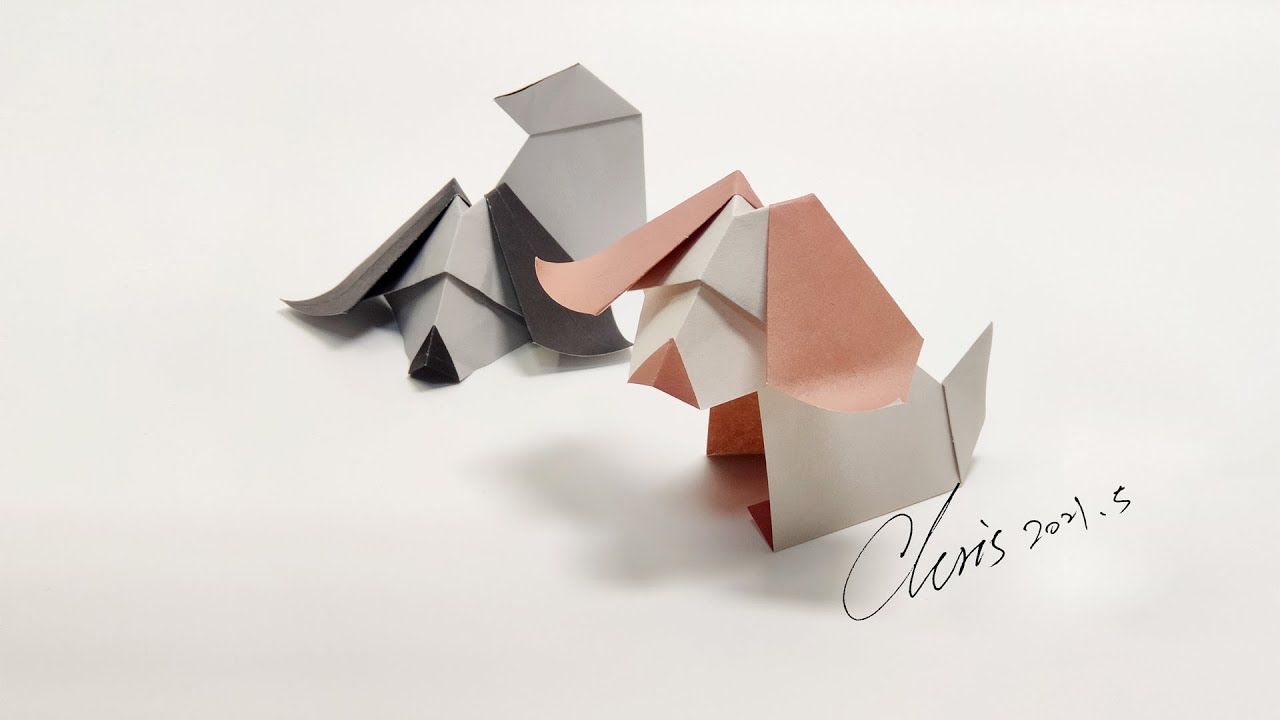 Origami Nodding dog YouTube