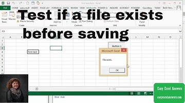How to test if a file exists  before saving it with a macro