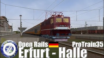 Open Rails (MSTS Compatible Train Sim) ProTrain 35 Erfurt - Halle