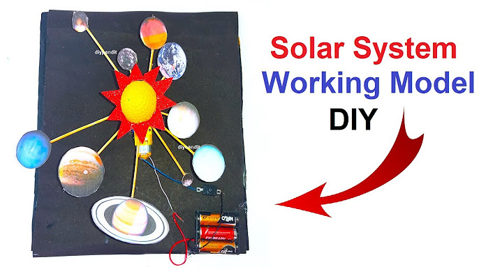 solar system model making science project - diy - simple and easy DIY  Pandit 