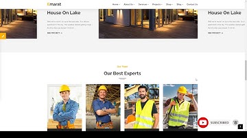 Emarat - Construction WordPress Theme construction remodeling Website Builder