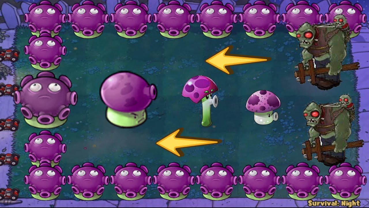 Team Groom Shroom vs Fume Shroom vs 999 Giga Gargantuar - Plants vs ...