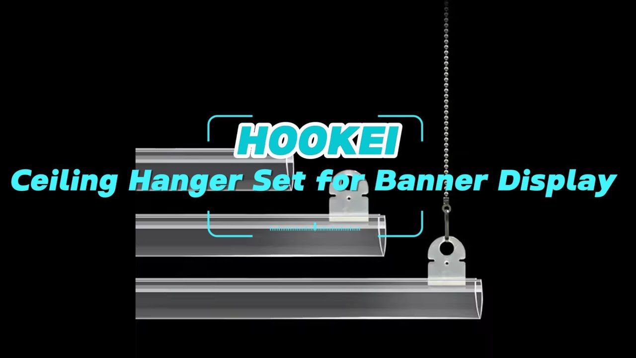 Wholesale 50CM PVC Plastic Poster Banner Hanger Holder for Ceiling