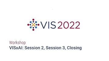 IEEE Vis 2022 - VISxAI Session 2, Session 3, Closing