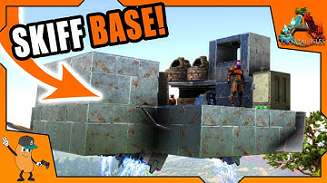 MAKING A TEK SKIFF PORTABLE BASE! | ARK Crystal Isles DLC | EP24
