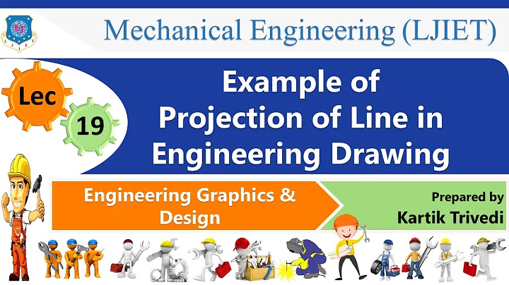 L 19 Example of Projection of Line | Engineering Graphics and Design | Mechanical