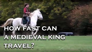 King needs to travel: How fast and how far could he go on horseback? (we test it out)