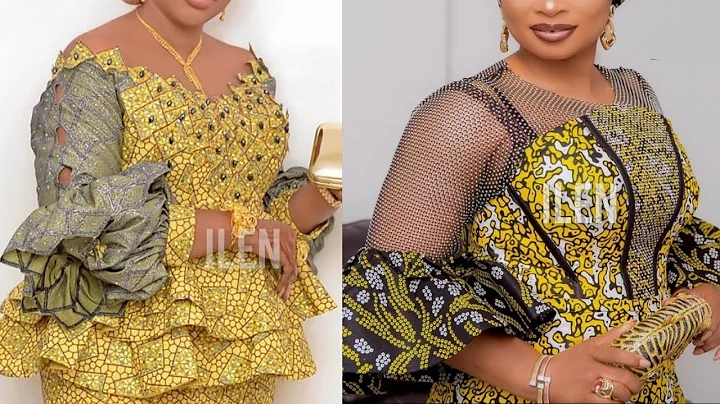 Asoebi Styles2022: Ankara Long & Short Gown Style |Ankara Styles |Stylish Lace Skirt & Blouse Styles