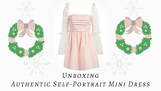 Self-Portrait Taffeta Mini Dress from Harrods 🎀 Unboxing X-Mas Edition