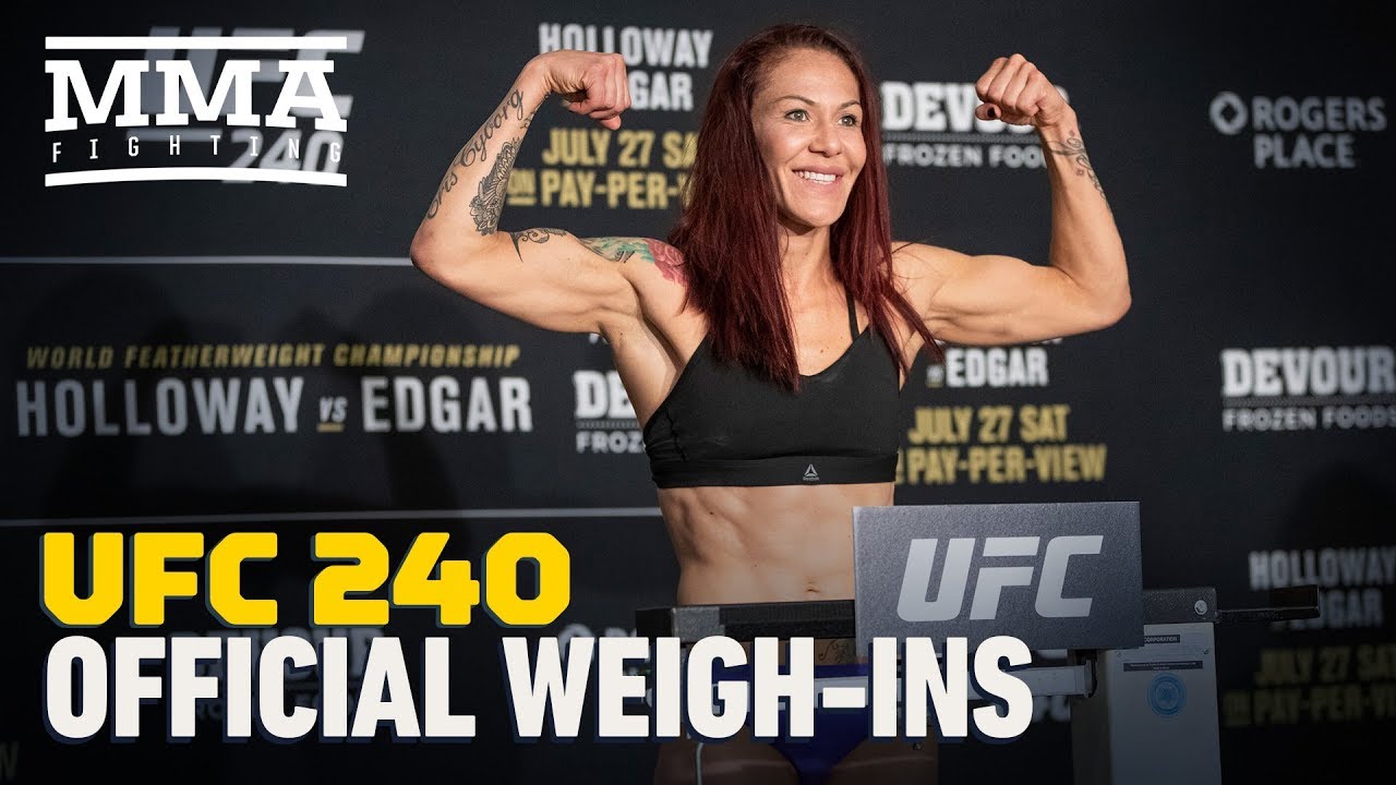 UFC 240 Official Weigh-in Highlights - MMA Fighting mixed martial arts nantes