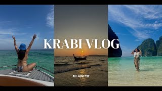 Vlog alone in Krabi 2024🇹🇭เที่ยวกระบี่, ทัวร์เกาะพีพี ,ดูพระอาทิตย์ตก🫶🏼