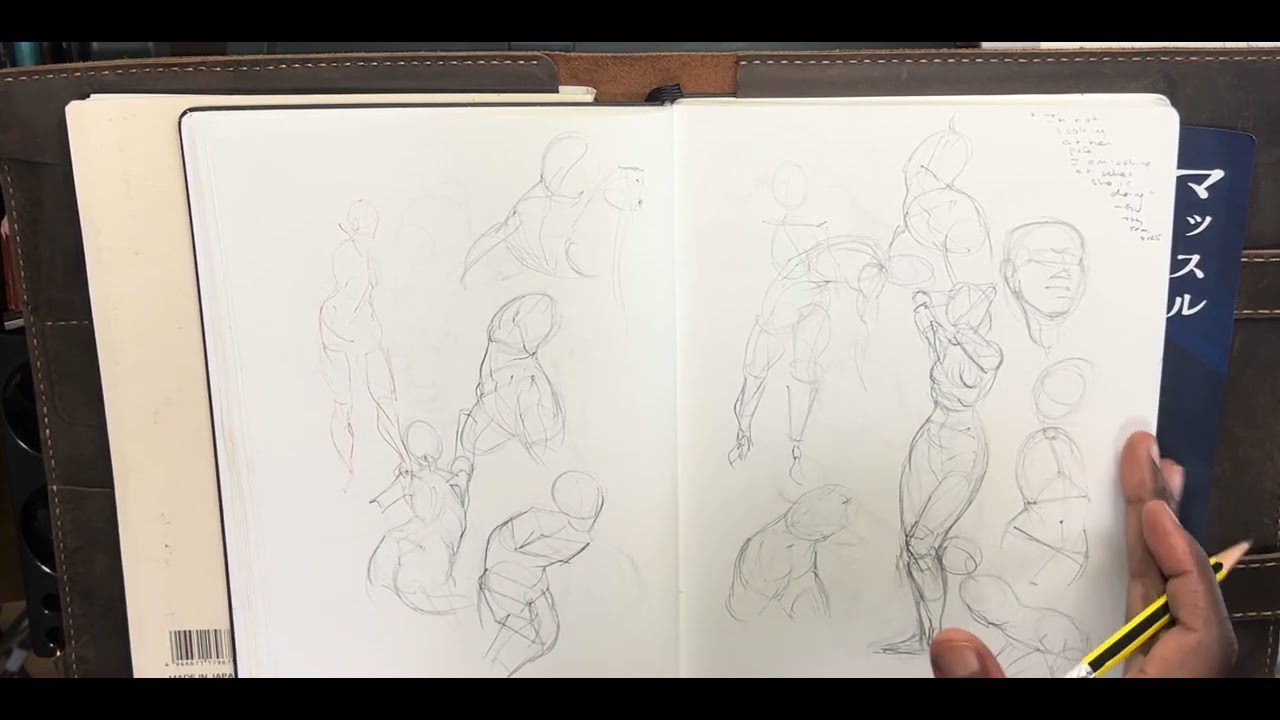 KI Innis' Saturday Sketchbook Reveal - 1st Stone Paper sketches - YouTube