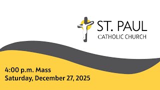 Saturday, December 27, 2025