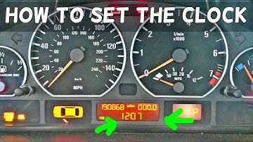 HOW TO SET CLOCK ON BMW E46 316i 318i 320i 323i 325i 328i 330i 318d 320d 330d 330ci 325ci