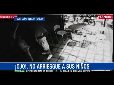 Indignante: en video quedó robo a una niña de 9 años en el barrio Manrique de Medellín