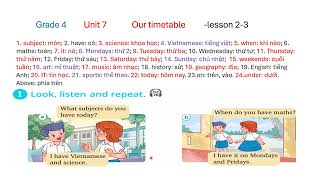 @Tiếng  Anh Lớp 4    Unit 7    Lesson 2 -3   Hội Thoại 2 -3