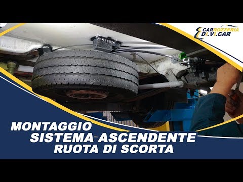 Modifiche Camper: Montaggio Sistema Ascendente Ruota di Scorta