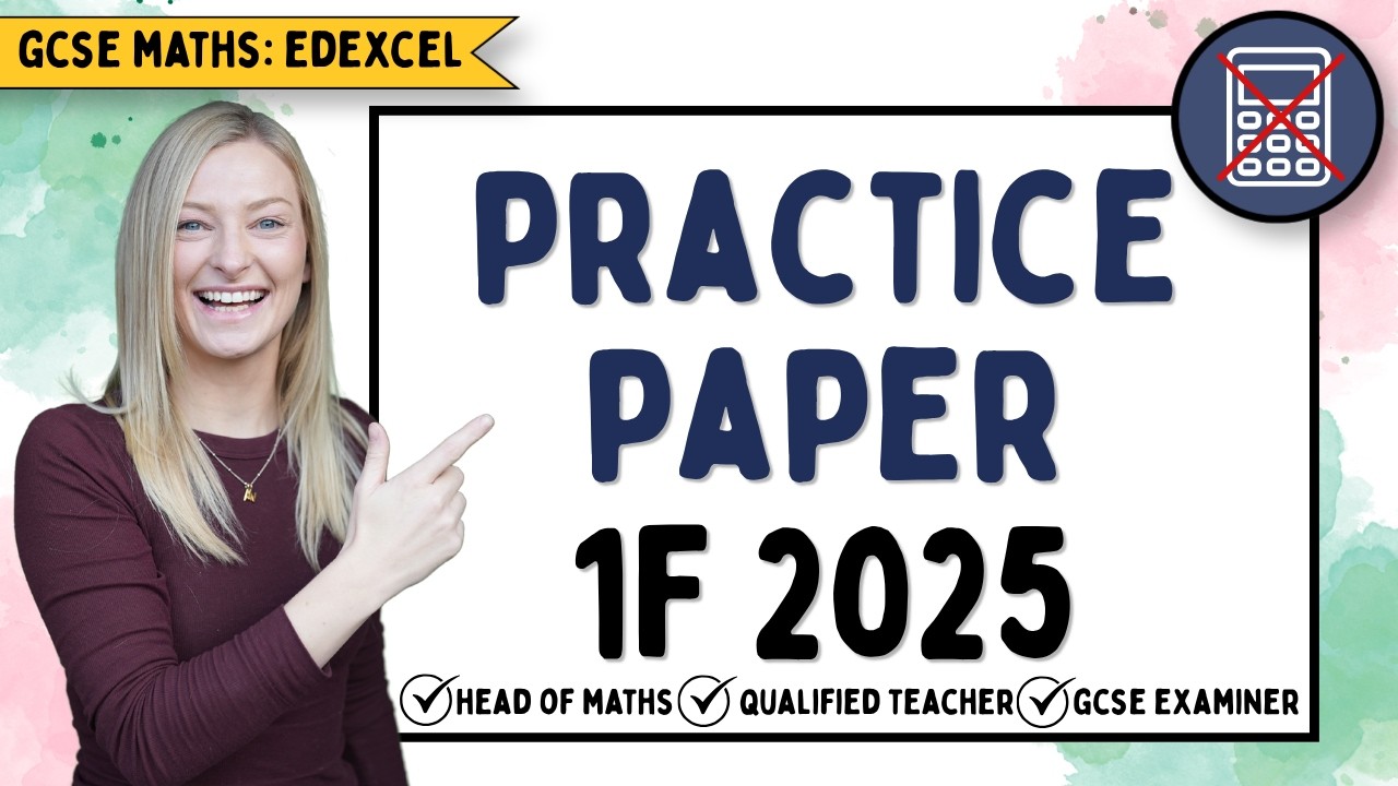 GCSE Maths Predicted Paper Edexcel Foundation Paper 1 - Non Calc - 15th May 2025 | Maths Revision