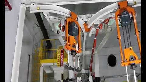 what is hook type shot blasting machine hook system?