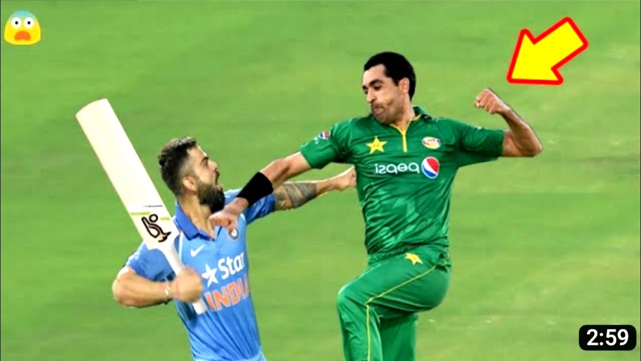 Top 4 High Voltage Fights Between Pakistan vs India Players In Cricket ...