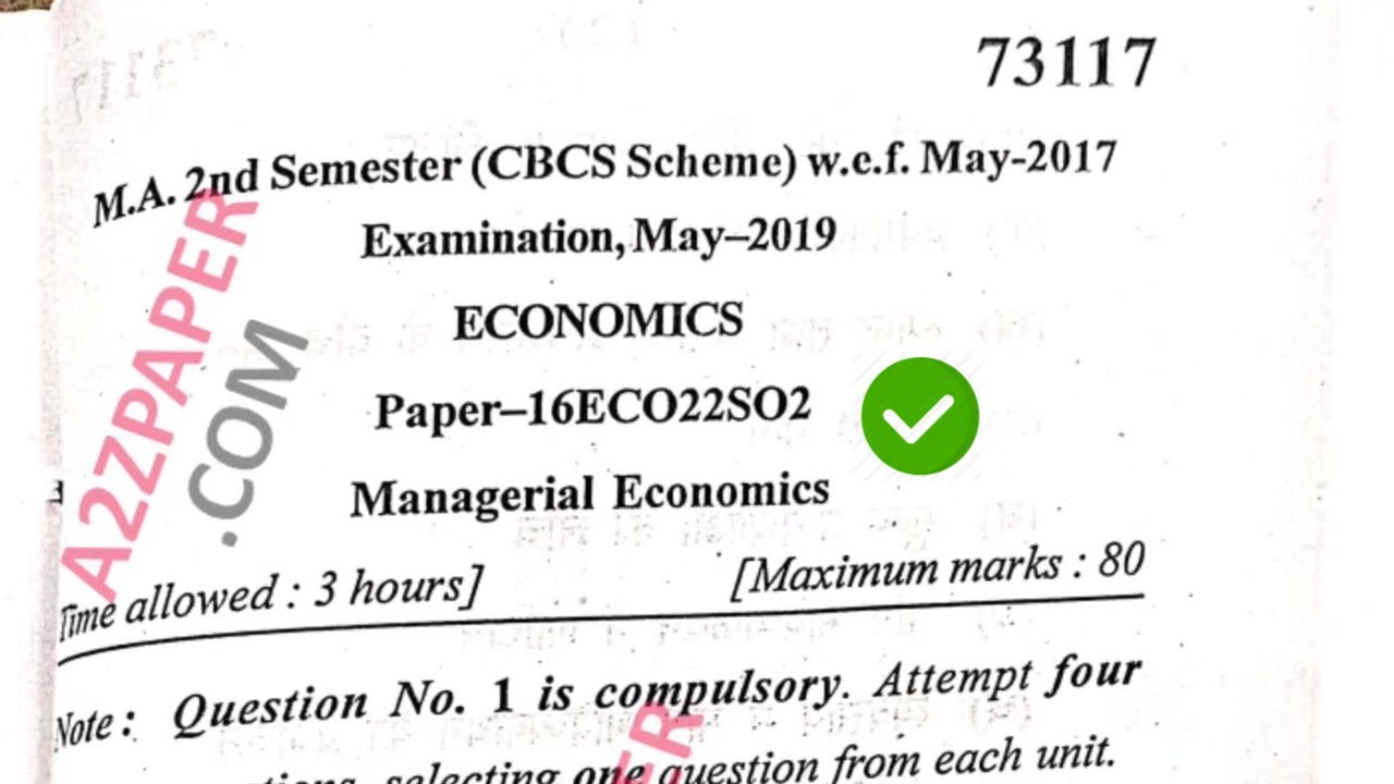 Mdu MA Economics 2nd Sem Managerial Economics Question Paper 2019 YouTube mdu-ma-economics-2nd-sem-managerial-economics-question-paper-2019-youtube