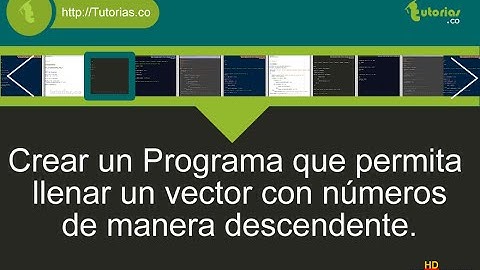 arreglos – pseudocodigo (llenar vector datos descendentemente)