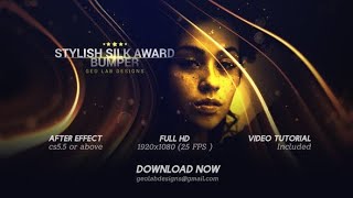 After Effects Template: Stylish Silk Award Bumper l Golden Award Show Opener l Film Award Ceremony