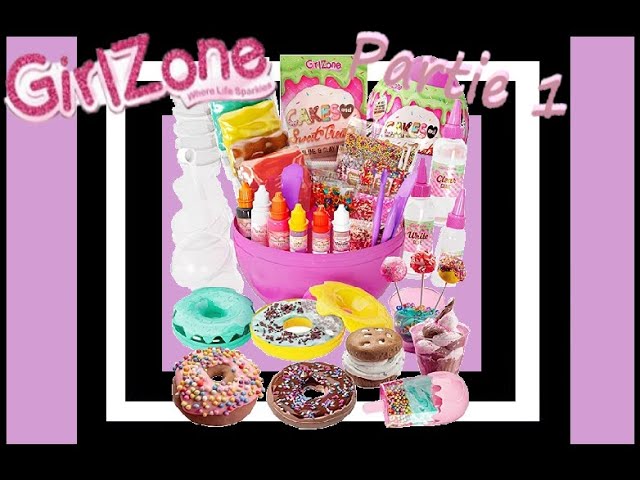 GirlZone Cadeaux pour Les Filles Slime Kit Galaxy Oeuf Surprise pou