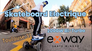 Test: La puissance du skateboard électrique EXWAY Atlas Carbon 2WD - Accroches toi bien stp.