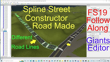 Giants Editor Tutorial | Making Road Using Spline Street Constructor For FS19 Jewels Peaceful Valley