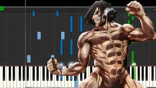 Attack on Titan Season 1 OP 2  - Piano Tutorial - Synthesia - Sheet music