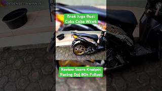 Review Suara Knalpot Racing Dpj 80k Di Motor Beat