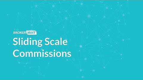 Sliding Scale Commissions