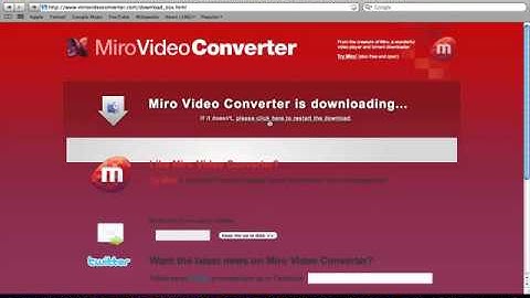 Miro video converter for mac