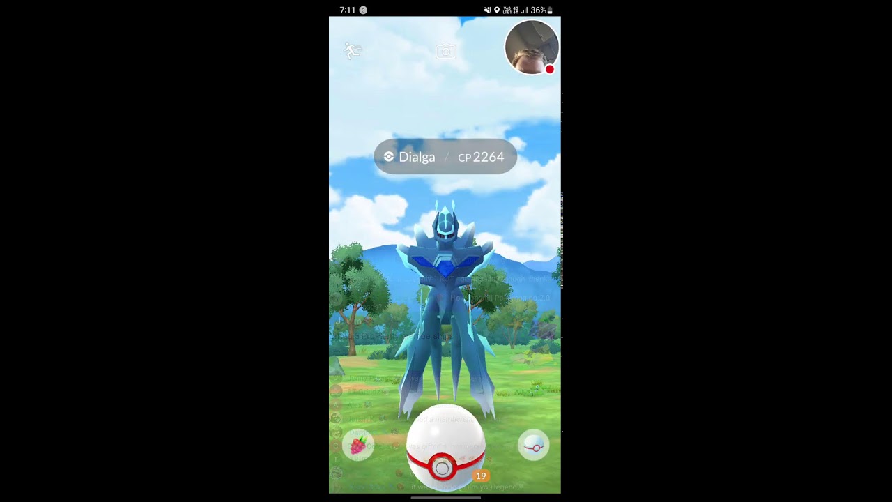 Pokémon Shiny DIALGA from 2021 (caught 2021) - 20k stardust - PTC MINI