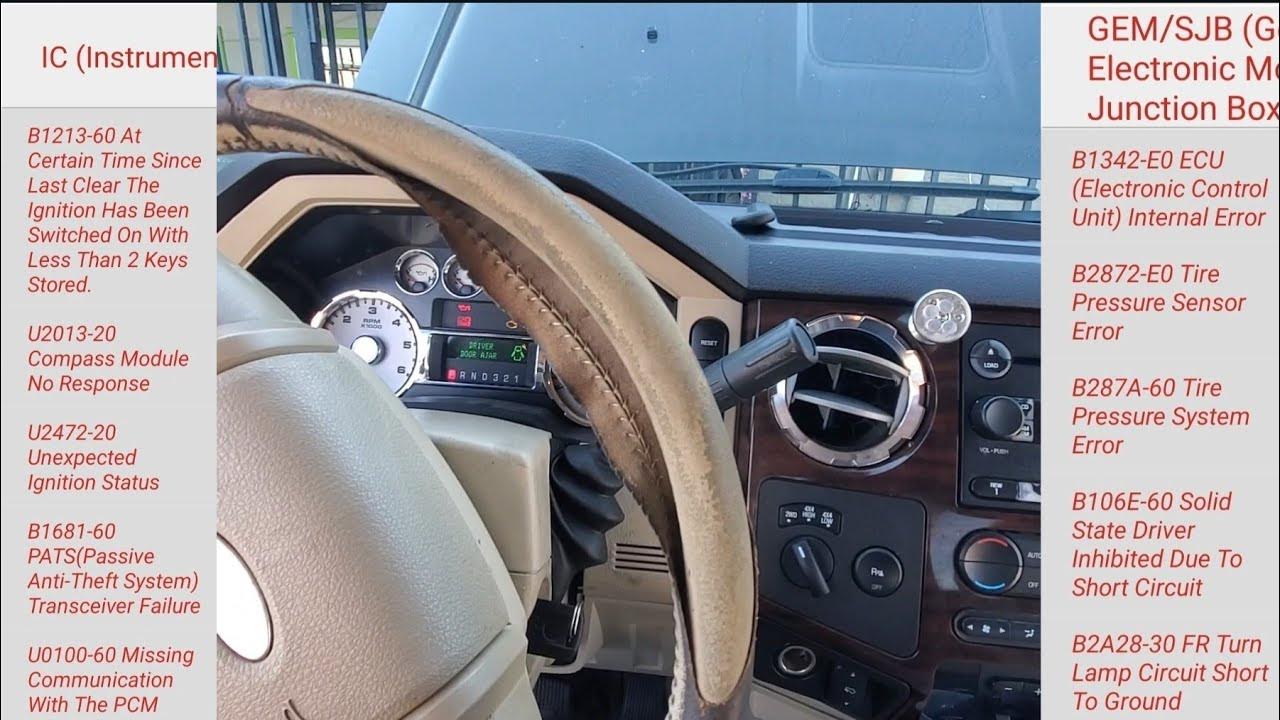 2008 Ford F250 Keys will not program! No crank! Diag/FIX! B2A20 U2472