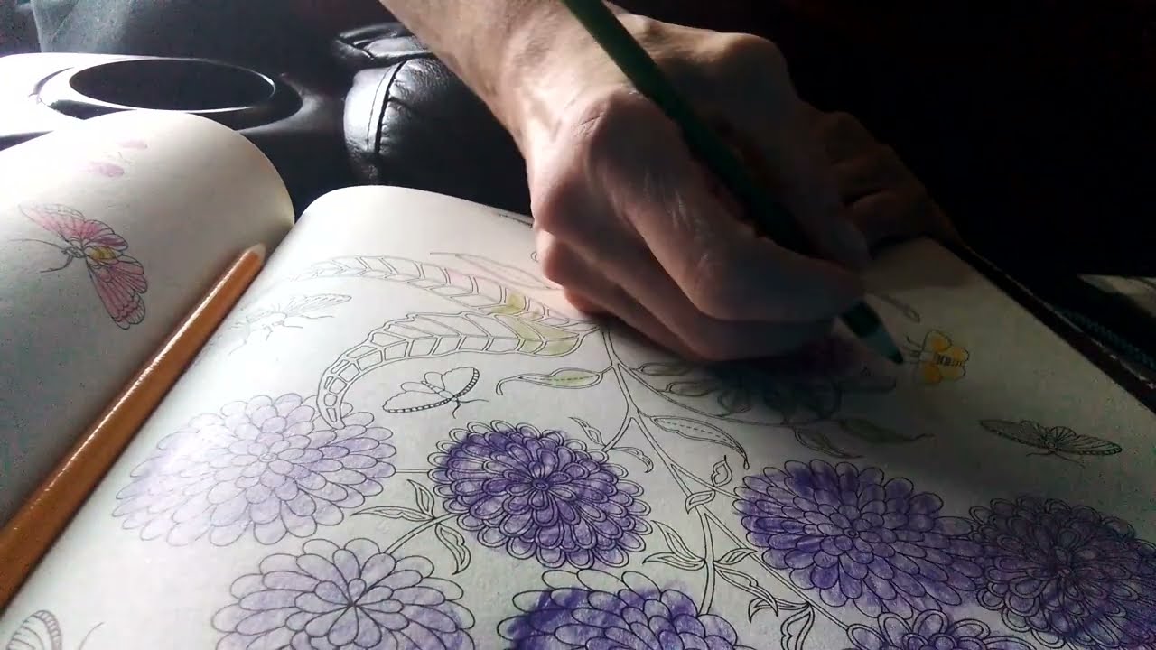 clematis 🥀flowers adult🖍 coloring👍