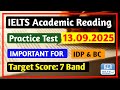 IELTS Reading Practice Test 2025 With Answers | 13.09.2025 | IELTS Academic Reading Practice Test