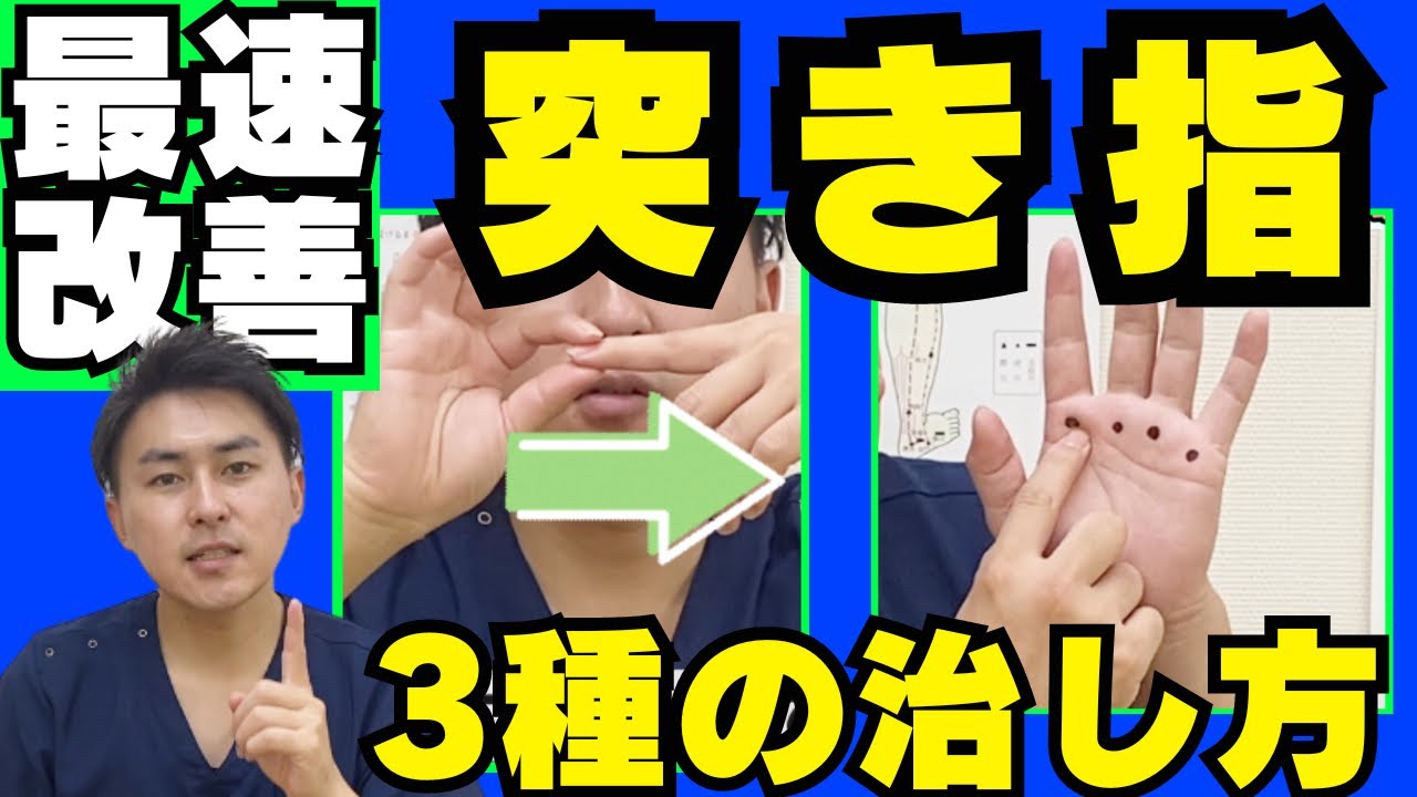 突き指 早く 治す