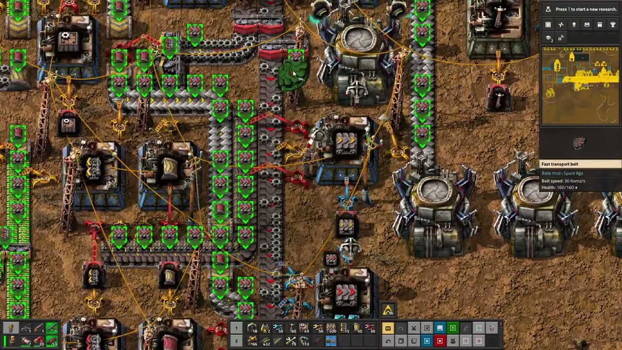Factorio Space Age EP36. Belt upgrade madness and getting LOTS of smelting and circuits!!!!