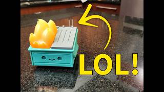 Review: 100% Soft Dumpster Fire Vinyl Figure screenshot 5