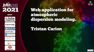 Web application for atmospheric dispersion modeling | Tristan Carion | JuliaCon2021 screenshot 2