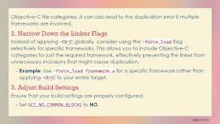 Fixing the ld: 81 duplicate symbols for architecture arm64 Error in iOS Development