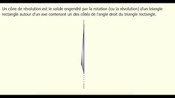 Définition cône de révolution