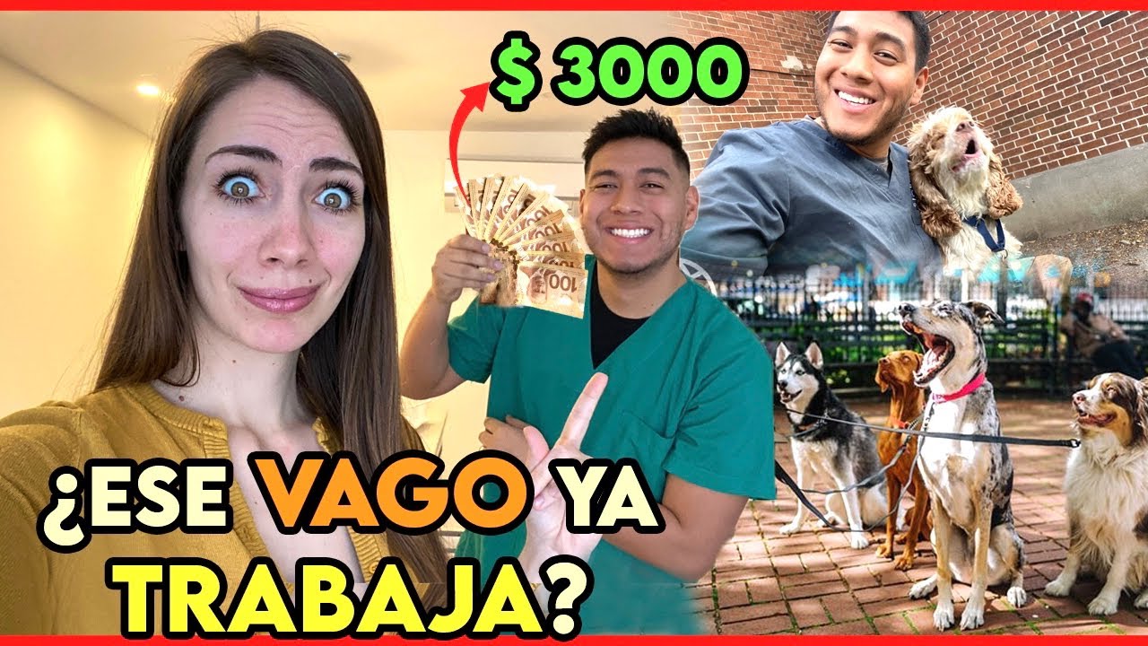 ¿CANADA le PAGA $3000 dólares por pasear perros? Su primer trabajo como INMIGRANTE 🇨🇦