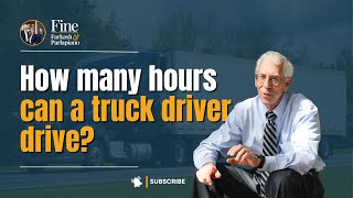 How many hours can a truck driver drive?