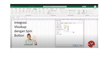 Integrasi Vlookup dengan Spin Button Pada Excel