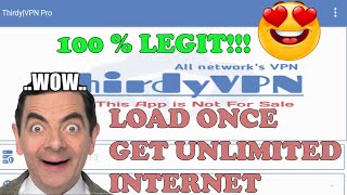 Thirdy VPN Tutorial - Load Once get Unlinet screenshot 3